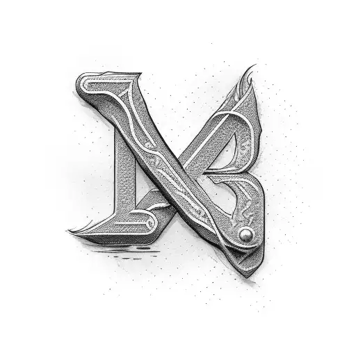 Letter T slanted to the right with a dot on top of it to make it look like a stick figure  tattoo design idea