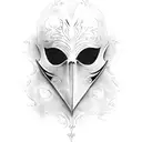 phantom of the Opera mask tattoo design idea