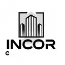a logo for incor, using construction tools for the name, making the buildings look realistic tattoo design idea