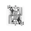 A realistic playing cards and poker chips tattoo design idea