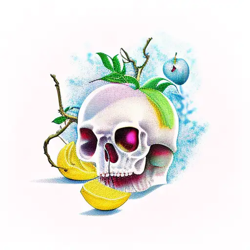 Eva and the forbidden fruit  tattoo design idea