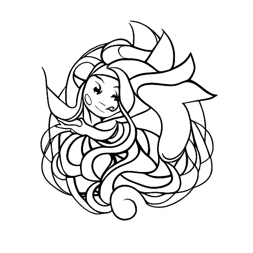 Eva and the forbidden fruit  tattoo design idea