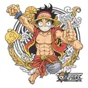 one piece luffy gear 5 tattoo design idea