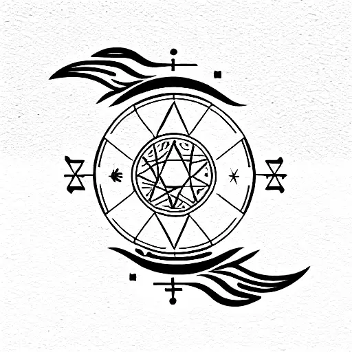 leo zodiac tattoo design idea