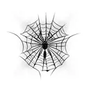 Spider Web tattoo design idea