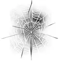 Spider Web tattoo design idea
