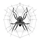 Spider Web tattoo design idea