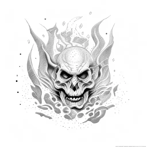 escaping from hell tattoo design idea