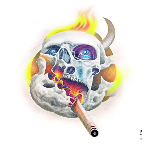 escaping from hell tattoo design idea