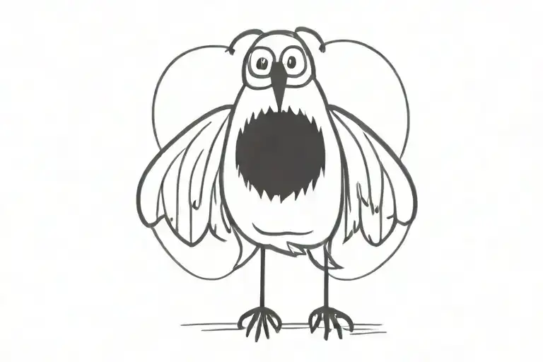 mothman  tattoo design idea