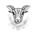 lamb tattoo design idea