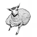 lamb tattoo design idea