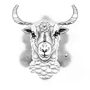 lamb tattoo design idea