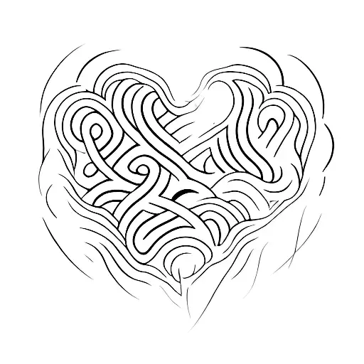 heart beat, Mark tattoo design idea