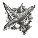 Hammerhead shark tattoo design idea