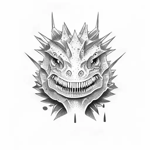 dino mon and son  tattoo design idea