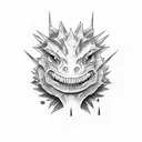 dino mon and son  tattoo design idea