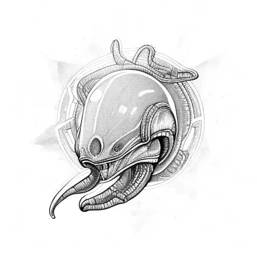 Alien tattoo design hi-res stock photography and images - Alamy