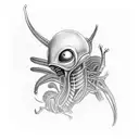 alien movie tattoo design idea