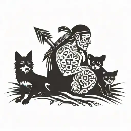 companions carpenter of duty, Brittany, family tattoo design idea