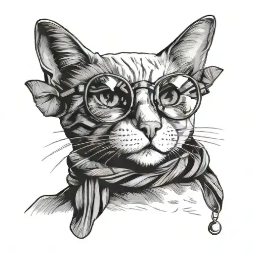 1. Black and white 2. Minimalism 3. Glasses and scarf 4. Metal and wood 5. Cat tattoo design idea