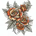 borderlands 3 roses tattoo design idea