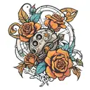 borderlands 3 roses tattoo design idea