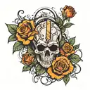 borderlands 3 roses tattoo design idea