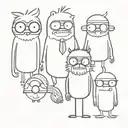 small regular show tattoos  tattoo design idea
