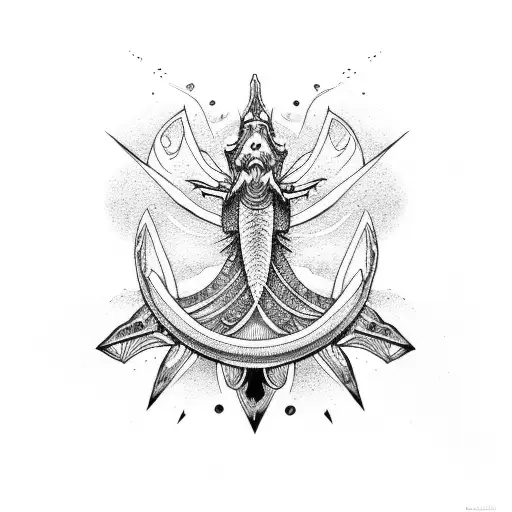leviathan symbol tattoo design idea