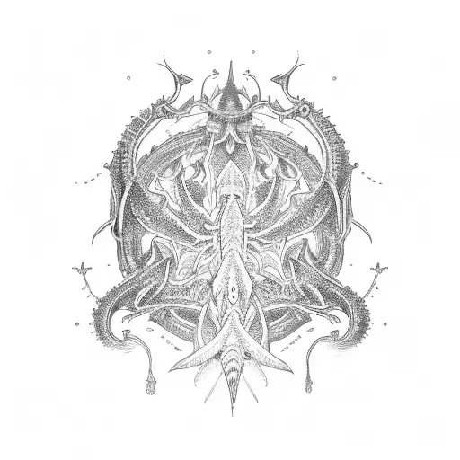 leviathan cross  tattoo design idea