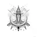 leviathan symbol tattoo design idea