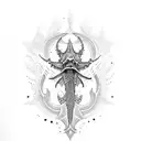 leviathan symbol tattoo design idea