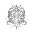 leviathan cross  tattoo design idea