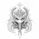 leviathan cross  tattoo design idea