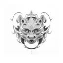 Foo Dog tattoo design idea
