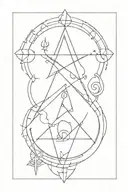 arcane mass of sigils tattoo design idea