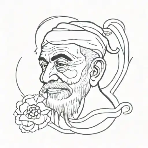 shyam baba tattoo design idea