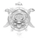 tortuga con sol tattoo design idea