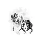 australian shepherd tattoo design idea