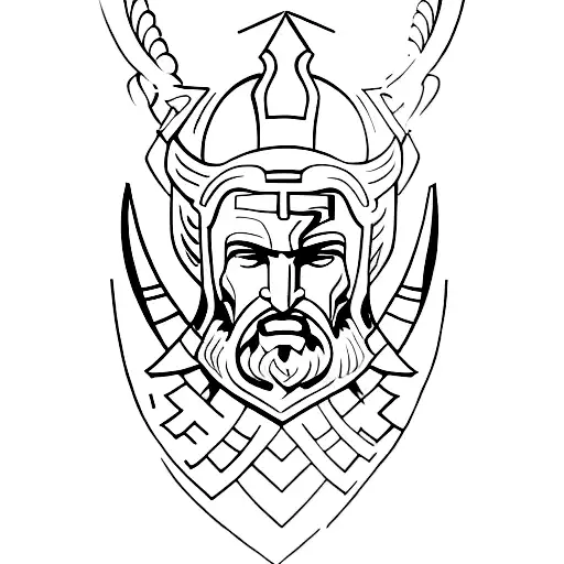sparta hoplite tattoo design idea