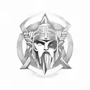 sparta hoplite tattoo design idea