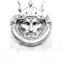 sparta hoplite tattoo design idea