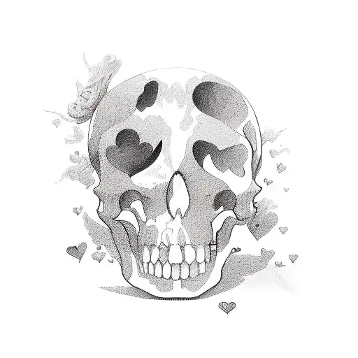 love is the death of peace of mind tattoo design idea
