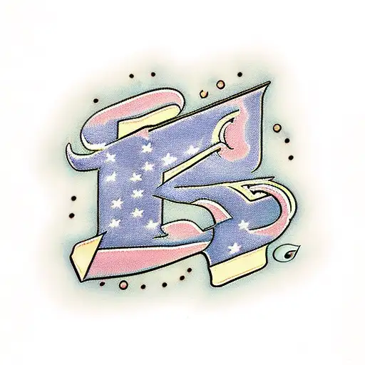 letter G with Razorback  tattoo design idea