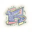 letter G with Razorback  tattoo design idea