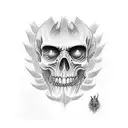 evil priest  tattoo design idea