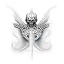 evil priest  tattoo design idea