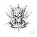 evil priest  tattoo design idea