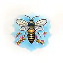 Honey Bee tattoo design idea